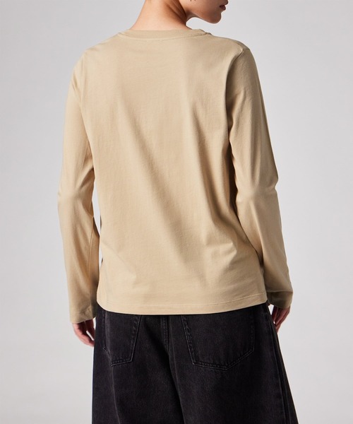 Paul Smith(ポールスミス)の「ウィメンズ "Safty Pins" 長袖Tシャツ / 265229 227V(Tシャツ/カットソー・レディース・ライトベージュ/グレイッシュブルー・MEDIUM)」の14枚目の写真