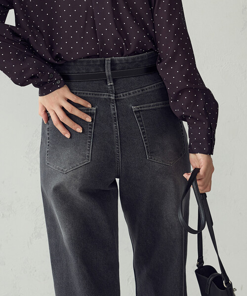 COMME CA ISM(コムサイズム)の「ストレート デニムパンツ(デニムパンツ・レディース・ブラック/インディゴブルー・S/XL/M/L)」の7枚目の写真