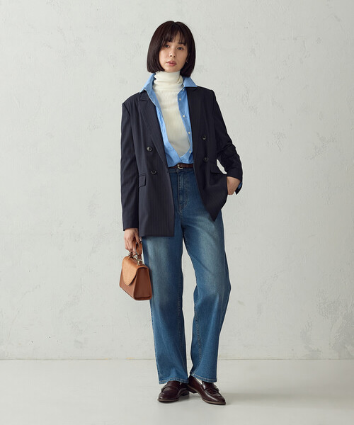 COMME CA ISM(コムサイズム)の「ストレート デニムパンツ(デニムパンツ・レディース・ブラック/インディゴブルー・S/XL/M/L)」の8枚目の写真