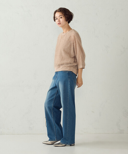 COMME CA ISM(コムサイズム)の「ストレート デニムパンツ(デニムパンツ・レディース・ブラック/インディゴブルー・S/XL/M/L)」の11枚目の写真