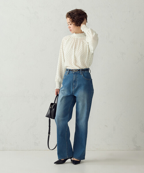 COMME CA ISM(コムサイズム)の「ストレート デニムパンツ(デニムパンツ・レディース・ブラック/インディゴブルー・S/XL/M/L)」の12枚目の写真