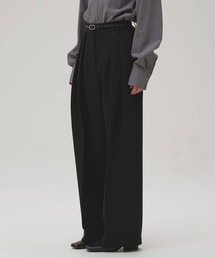 [TODAYFUL/トゥデイフル]Bonding Wide Trousers/ボンディングワイドトラウザーズ/スラックス/ワイドパンツ