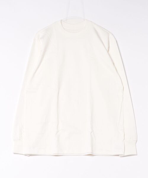 HANES(ヘインズ)の「Hanes/ヘインズ/T-SHIRTS SHIRO クルーネックロングTシャツ(Tシャツ/カットソー・レディース・ホワイト・S/M/L/XL)」の1枚目の写真