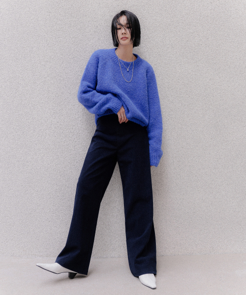 MEMUA(メムア)の「カラム コーデュロイ ワイドパンツ(ネイビー)(その他パンツ・レディース・ブラウン/ネイビー/ブラック・LARGE/SMALL/MEDIUM)」の4枚目の写真