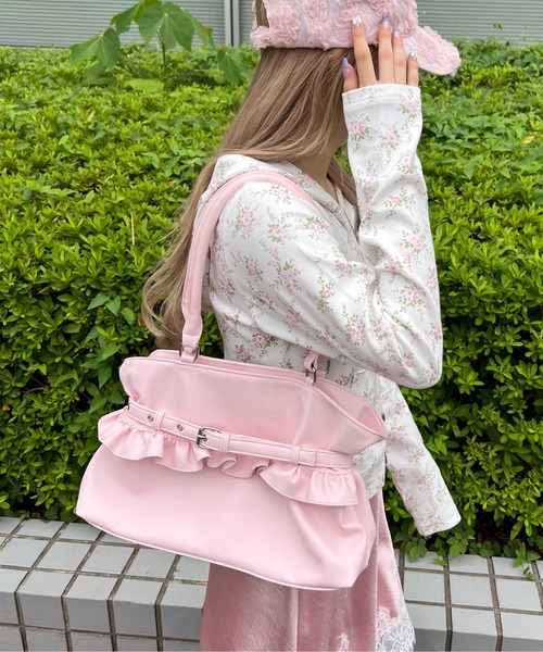 WC(ダブル シー)の「フリルベルトバッグ(ショルダーバッグ・レディース・イエロー/ピンク・FREE)」の1枚目の写真