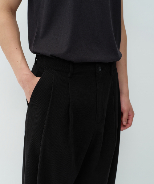 MUSINSA STANDARD（ムシンサスタンダード）の「14W コーデュロイエクストラワイドパンツ [ブラック]（その他パンツ・メンズ・その他・38/36/34/32/30/31/33/28/29）」の5枚目の写真