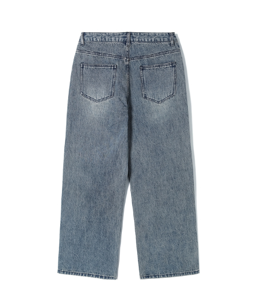 ADHOC(アドホック)の「メンズ セミワイドフィット デニムパンツ (INDIGO) (HC8DP06)(デニムパンツ・メンズ・その他・71/76/81/86)」の2枚目の写真