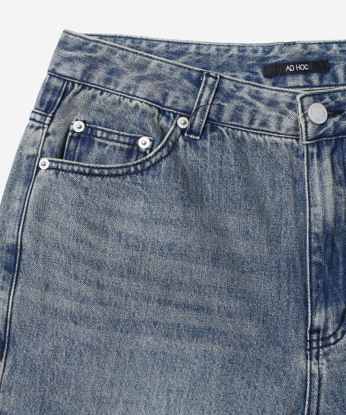ADHOC(アドホック)の「メンズ セミワイドフィット デニムパンツ (INDIGO) (HC8DP06)(デニムパンツ・メンズ・その他・71/76/81/86)」の4枚目の写真