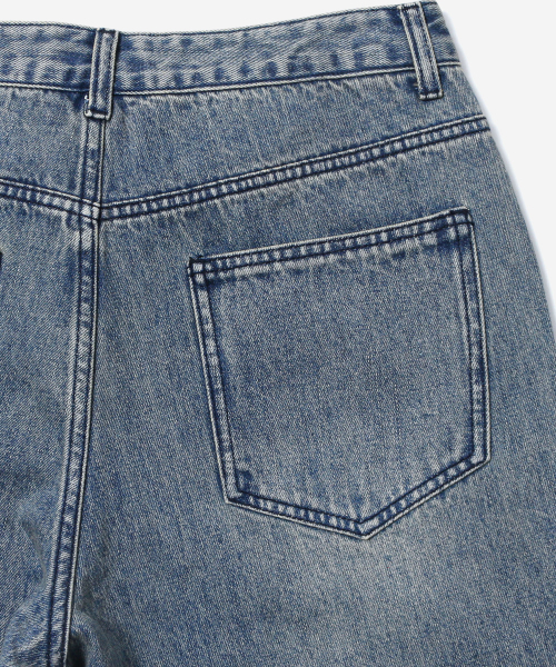 ADHOC(アドホック)の「メンズ セミワイドフィット デニムパンツ (INDIGO) (HC8DP06)(デニムパンツ・メンズ・その他・71/76/81/86)」の5枚目の写真
