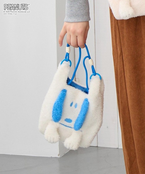 Vintage PEANUTS(ビンテージピーナッツ)の「ルートート / PEANUTS クリプティッド ルーショッパーミニ 3WAYふわふわミニトートバッグ(ショルダーバッグ・レディース・オレンジ/ピンク/イエロー/ブルー/レッド/グリーン/パープル・FREE)」の16枚目の写真