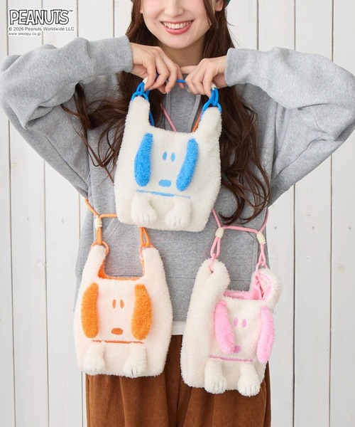 Vintage PEANUTS(ビンテージピーナッツ)の「ルートート / PEANUTS クリプティッド ルーショッパーミニ 3WAYふわふわミニトートバッグ(ショルダーバッグ・レディース・オレンジ/ピンク/イエロー/ブルー/レッド/グリーン/パープル・FREE)」の15枚目の写真