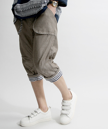 WEGO | WEGO/ウエストリブクロップドパンツ(デニムパンツ)