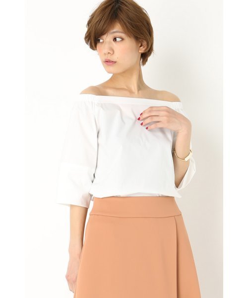 FIGARO Paris(フィガロパリ)の「コットンタイプライター カタミセブラウス◆(シャツ/ブラウス・レディース・サックスブルー/ホワイト・36/38)」の2枚目の写真