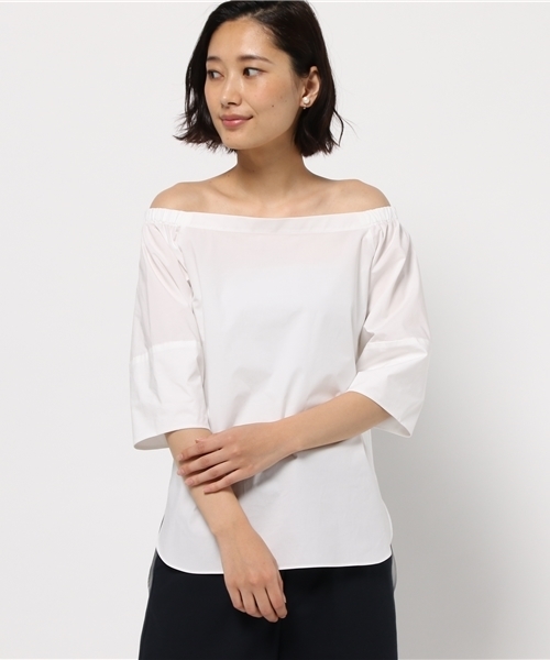 FIGARO Paris(フィガロパリ)の「コットンタイプライター カタミセブラウス◆(シャツ/ブラウス・レディース・サックスブルー/ホワイト・36/38)」の11枚目の写真