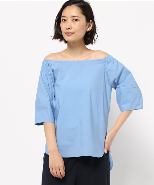 FIGARO Paris(フィガロパリ)の「コットンタイプライター カタミセブラウス◆(シャツ/ブラウス・レディース・サックスブルー/ホワイト・36/38)」の13枚目の写真
