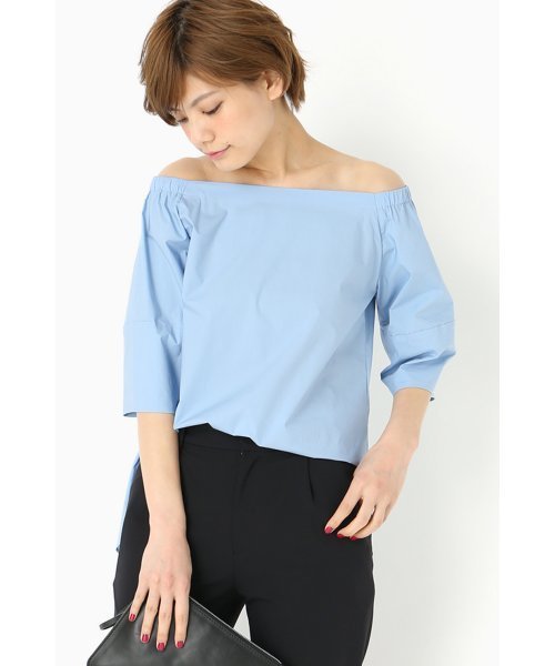 FIGARO Paris(フィガロパリ)の「コットンタイプライター カタミセブラウス◆(シャツ/ブラウス・レディース・サックスブルー/ホワイト・36/38)」の16枚目の写真