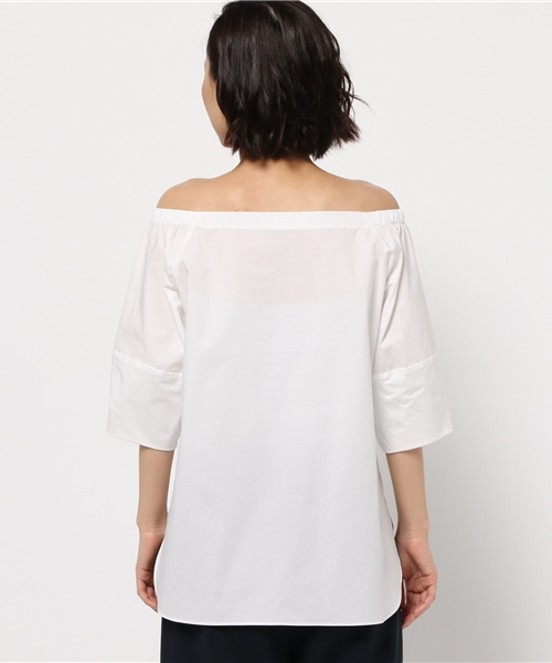 FIGARO Paris(フィガロパリ)の「コットンタイプライター カタミセブラウス◆(シャツ/ブラウス・レディース・サックスブルー/ホワイト・36/38)」の5枚目の写真