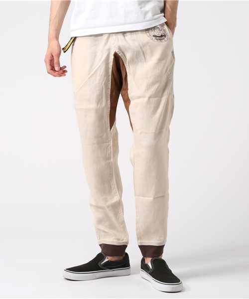 ALDIES（アールディーズ）の「Ramie Rib Pants リネンコットン  リブパンツ（その他パンツ・メンズ・ブラック/オリーブ/ブルー/ベージュ・SMALL/LARGE/MEDIUM/X-LARGE）」の3枚目の写真