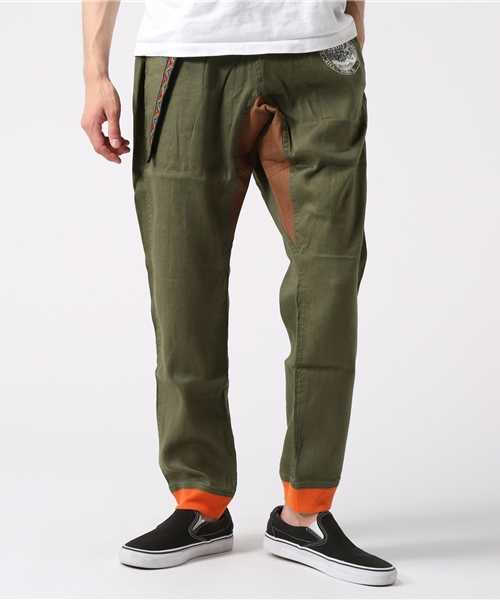 ALDIES（アールディーズ）の「Ramie Rib Pants リネンコットン  リブパンツ（その他パンツ・メンズ・ブラック/オリーブ/ブルー/ベージュ・SMALL/LARGE/MEDIUM/X-LARGE）」の4枚目の写真