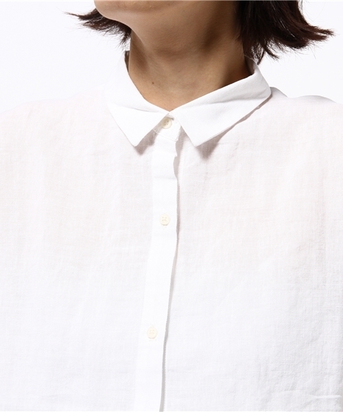 Denime(ドゥニーム)の「メンアサノースリーブワンピ-ス(ワンピース・レディース・サックスブルー/ブルー系その他/ホワイト・FREE)」の4枚目の写真