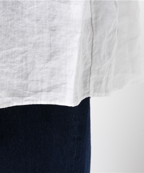 Denime(ドゥニーム)の「メンアサノースリーブワンピ-ス(ワンピース・レディース・サックスブルー/ブルー系その他/ホワイト・FREE)」の6枚目の写真