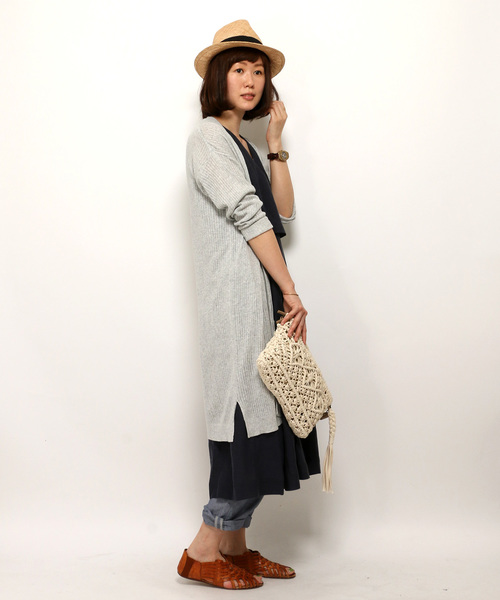 LBC（エルビーシー）の「BBリヨセルラミーローンVネックタンクワンピース（ワンピース・レディース・イエロー/ネイビー/ブラック・MEDIUM）」の11枚目の写真