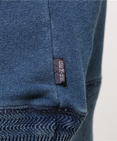 Denime(ドゥニーム)の「カットデニム裏毛プルオーバーパーカー(パーカー・メンズ・ネイビー/ブルー・LARGE/X-LARGE/MEDIUM/SMALL)」の5枚目の写真