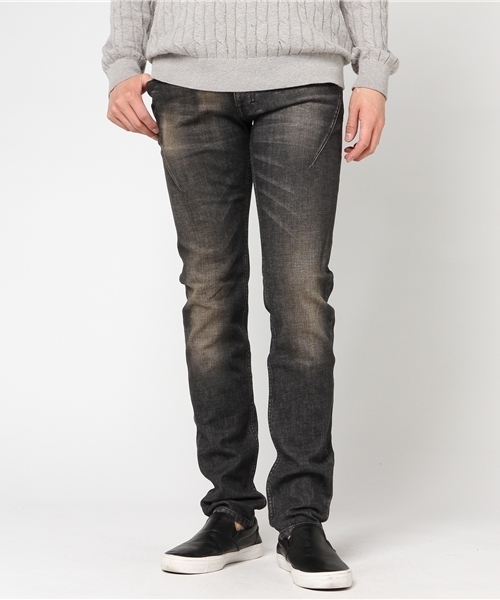 n(n) BY NUMBER (N)INE（エヌエヌバイナンバーナイン）の「直営店限定_SKINNY PANTS_STRETCH DENIM(DAMAGE)（デニムパンツ・メンズ・ブラック・4/2/3/5）」の10枚目の写真