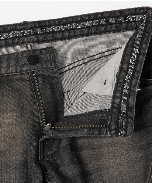 n(n) BY NUMBER (N)INE（エヌエヌバイナンバーナイン）の「直営店限定_SKINNY PANTS_STRETCH DENIM(DAMAGE)（デニムパンツ・メンズ・ブラック・4/2/3/5）」の8枚目の写真
