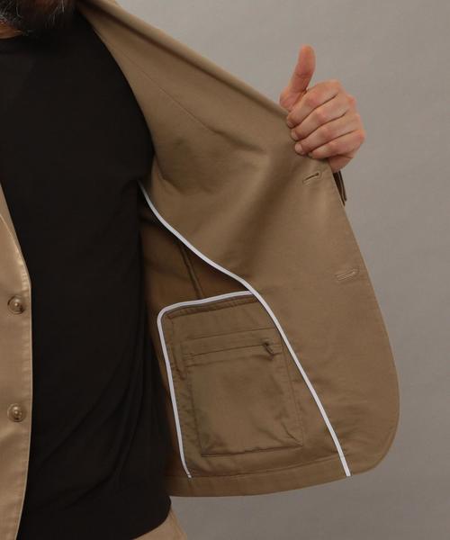 BEAUTY&YOUTH UNITED ARROWS（ビューティーアンドユースユナイテッドアローズ）の「BY ”TORAY” TCヘリンボーン 2B ジャケット ◆（テーラードジャケット・メンズ・ベージュ/ネイビー・X-LARGE/MEDIUM/LARGE/SMALL）」の5枚目の写真
