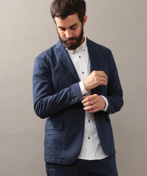 BEAUTY&YOUTH UNITED ARROWS（ビューティーアンドユースユナイテッドアローズ）の「BY ”TORAY” TCヘリンボーン 2B ジャケット ◆（テーラードジャケット・メンズ・ベージュ/ネイビー・X-LARGE/MEDIUM/LARGE/SMALL）」の13枚目の写真