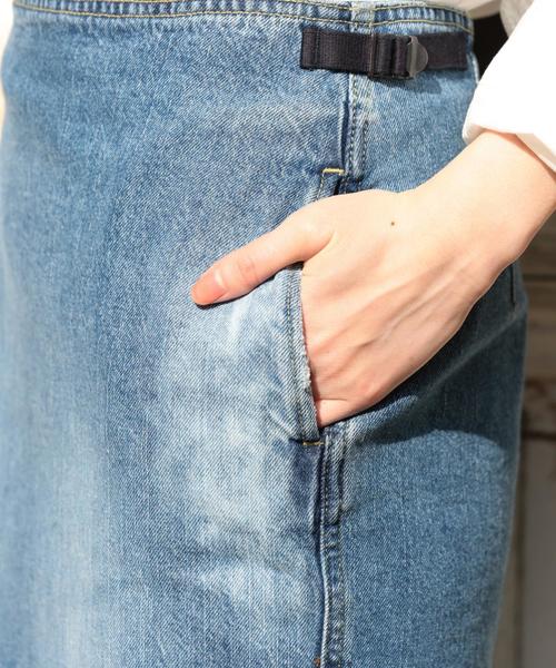 coen（コーエン）の「CONE DENIMロングタイトスカート（デニムスカート・レディース・コバルトブルー/ホワイト・MEDIUM/LARGE）」の6枚目の写真