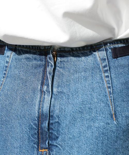 coen（コーエン）の「CONE DENIMロングタイトスカート（デニムスカート・レディース・コバルトブルー/ホワイト・MEDIUM/LARGE）」の17枚目の写真