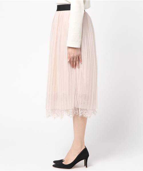 fifth（フィフス）の「プリーツレースミディスカート（スカート・レディース・ブラック/グレー/ブラウン/ベージュ・MEDIUM）」の19枚目の写真