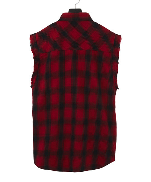 NO ID.（ノーアイディ）の「mhs995-CﾈﾙｵﾝﾌﾞﾚｰﾁｪｯｸｶｯﾄｵﾌｽﾘｰﾌﾞSH（シャツ/ブラウス・メンズ・グレー/ブルー/イエロー/グリーン/レッド・2/1）」の21枚目の写真