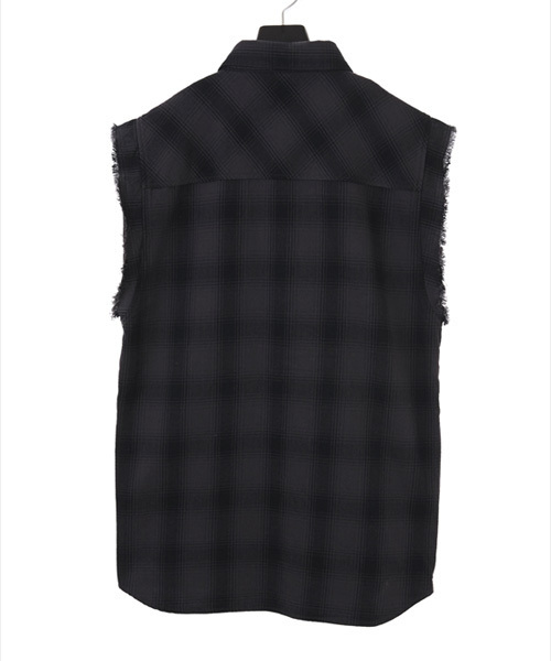 NO ID.（ノーアイディ）の「mhs995-CﾈﾙｵﾝﾌﾞﾚｰﾁｪｯｸｶｯﾄｵﾌｽﾘｰﾌﾞSH（シャツ/ブラウス・メンズ・グレー/ブルー/イエロー/グリーン/レッド・2/1）」の11枚目の写真