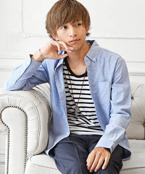 MinoriTY(マイノリティ)の「オックスフォードボタンダウン長袖シャツ(シャツ/ブラウス・メンズ・ホワイト/ブラック/ネイビー/ブルー系その他2/ブラック系その他2/ブルー系その他/ブラック系その他/ピンク/サックスブルー/グレー/ワイン・L/M)」の8枚目の写真