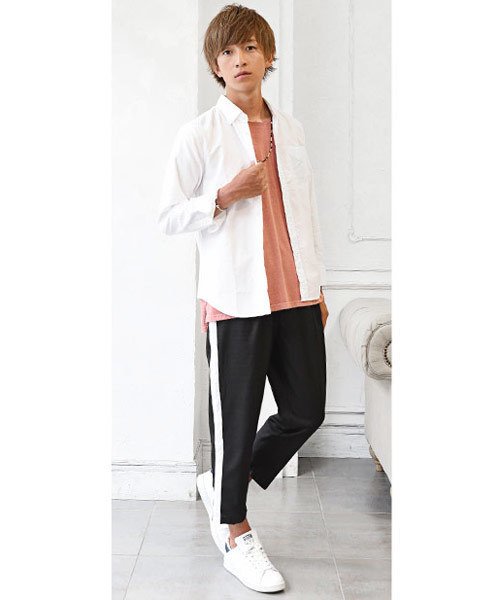 MinoriTY(マイノリティ)の「オックスフォードボタンダウン長袖シャツ(シャツ/ブラウス・メンズ・ホワイト/ブラック/ネイビー/ブルー系その他2/ブラック系その他2/ブルー系その他/ブラック系その他/ピンク/サックスブルー/グレー/ワイン・L/M)」の12枚目の写真