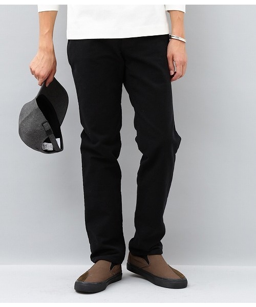 ADAM ET ROPE'（アダムエロペ）の「モールスキン スリムストレートパンツ（その他パンツ・メンズ・ブラック/ブラウン系その他/ブルー系その他4・S/M/L）」の2枚目の写真