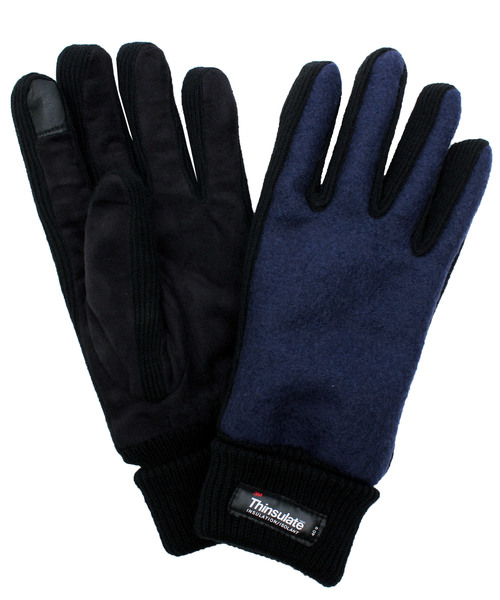 ８(eight)（エイト）の「メルトン PUレザー 手袋 グローブ （手袋・メンズ・ブラウン/ネイビー/ブラック/グレー/ワイン・FREE）」の5枚目の写真