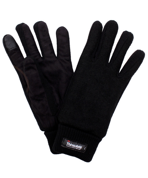 ８(eight)（エイト）の「メルトン PUレザー 手袋 グローブ （手袋・メンズ・ブラウン/ネイビー/ブラック/グレー/ワイン・FREE）」の2枚目の写真