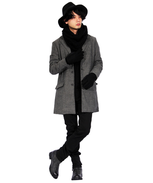 ８(eight)（エイト）の「メルトン PUレザー 手袋 グローブ （手袋・メンズ・ブラウン/ネイビー/ブラック/グレー/ワイン・FREE）」の6枚目の写真