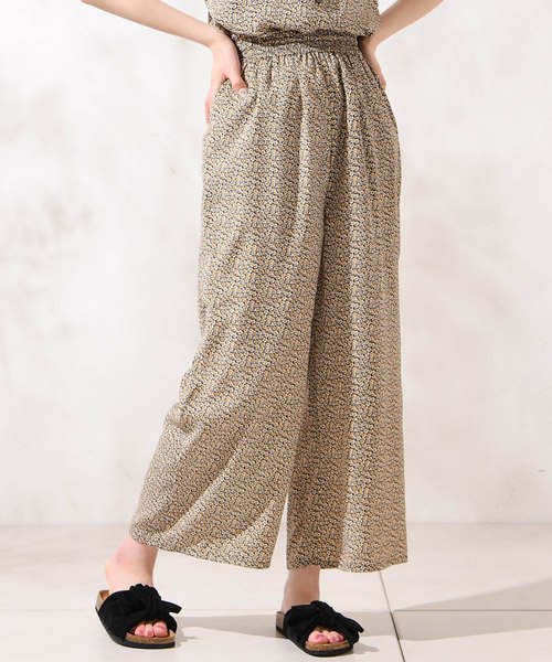natural couture(ナチュラルクチュール)の「ミニウエストフリルゴムパンツ(その他パンツ・レディース・サックスブルー/ブラック/ワンウォッシュ/イエロー/ブラック系その他・FREE)」の3枚目の写真