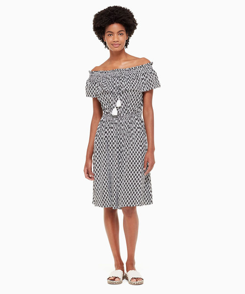 Kate Spade New York ケイトスペード ニューヨーク の アロー ストライプ レーヨン ドレス ワンピース Wear