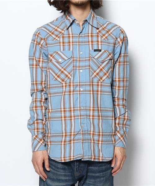 HYSTERIC GLAMOUR（ヒステリックグラマー）の「CHECK長袖ウエスタンSH（シャツ/ブラウス・メンズ・レッド系その他/ブルー系その他/グレー系その他・SMALL/MEDIUM/LARGE）」の3枚目の写真