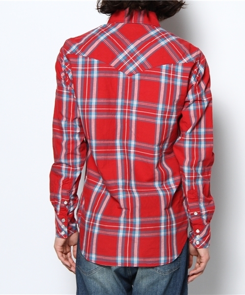 HYSTERIC GLAMOUR（ヒステリックグラマー）の「CHECK長袖ウエスタンSH（シャツ/ブラウス・メンズ・レッド系その他/ブルー系その他/グレー系その他・SMALL/MEDIUM/LARGE）」の5枚目の写真