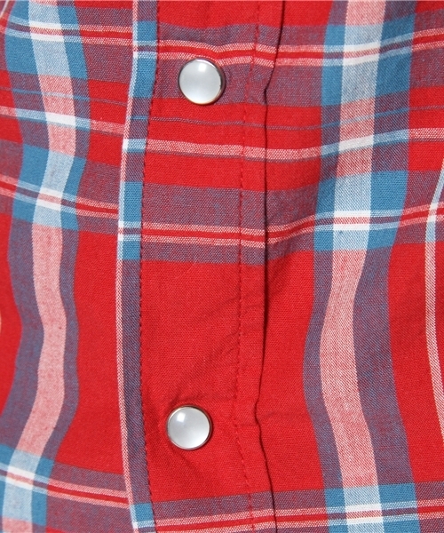 HYSTERIC GLAMOUR（ヒステリックグラマー）の「CHECK長袖ウエスタンSH（シャツ/ブラウス・メンズ・レッド系その他/ブルー系その他/グレー系その他・SMALL/MEDIUM/LARGE）」の9枚目の写真