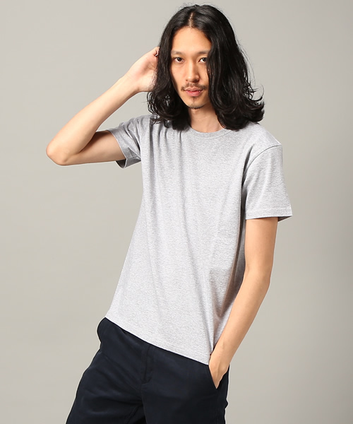 Denime(ドゥニーム)の「NEW US FABRIC S/S TEE(Tシャツ/カットソー・メンズ・カーキ/ブラック/ホワイト/アイボリー/杢グレー/スミクロ・LARGE/MEDIUM/SMALL)」の5枚目の写真