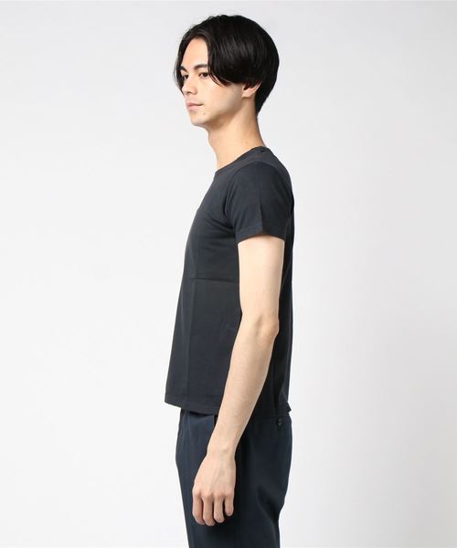 Denime(ドゥニーム)の「NEW US FABRIC S/S TEE(Tシャツ/カットソー・メンズ・カーキ/ブラック/ホワイト/アイボリー/杢グレー/スミクロ・LARGE/MEDIUM/SMALL)」の8枚目の写真