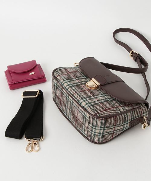 Heather（ヘザー）の「ウォレットSETキセカエバック　806338（ショルダーバッグ・レディース・レッド/ダークブラウン/ブラック・FREE）」の13枚目の写真